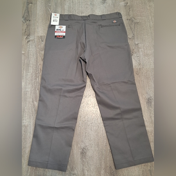 Dickies Men's 44x30 874 Flex Gray Original Fit Uniform Work Pants - Picture 7 of 10
